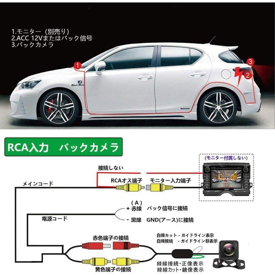 Ccdディスプレイ専用 車バックカメラ フロントカメラ超広角 100万画素 超暗視 広角170 防水ip68 正像 鏡像切替 ガイドライン有り 無し切替 角度調整可能 Yi 01 Yiyi店 通販 Yahoo ショッピング