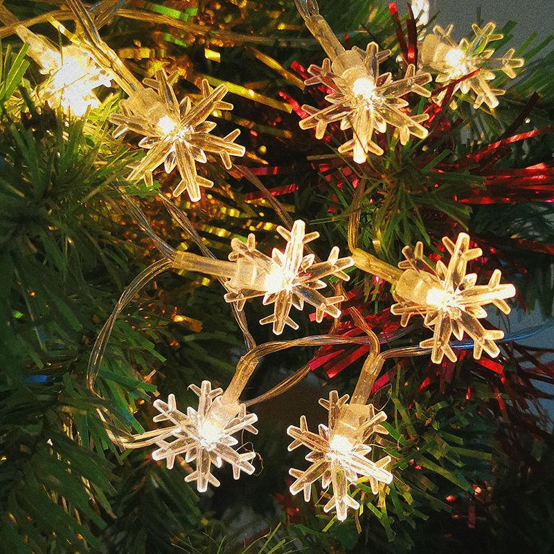 送料無料 雪の結晶 LEDイルミネーションライト 電飾LED 6M 40LED