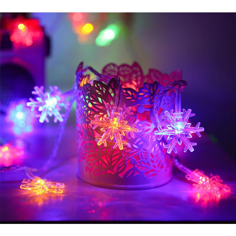 送料無料 雪の結晶 LEDイルミネーションライト 電飾LED 6M 40LED