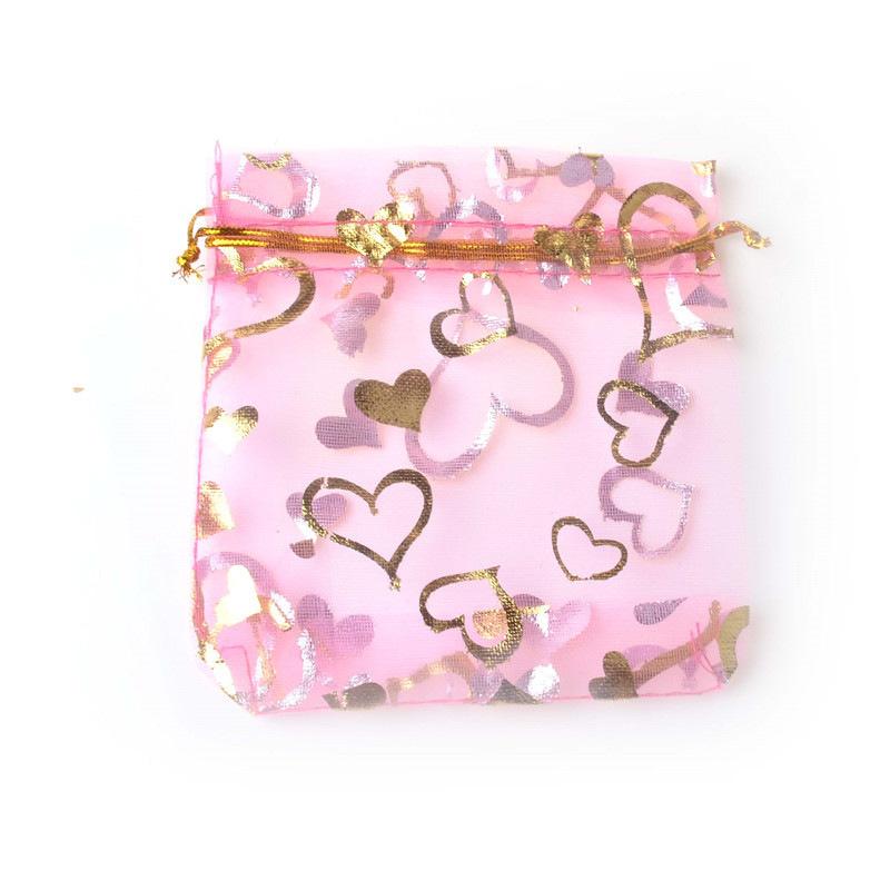 送料無料 オーガンジー 巾着袋 箔押し キラキラ ギフトバッグ ハート柄 ジュエリーポーチ 小物入れ ラッピング袋 プレゼント包装用 12x9cm 100枚セット Yi 0923 Yiyi店 通販 Yahoo ショッピング