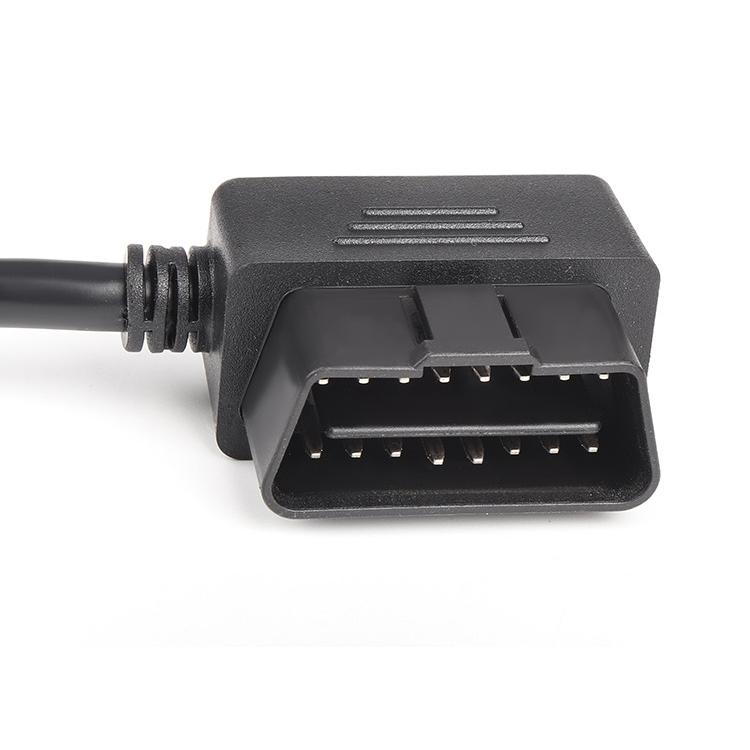 送料無料OBD2 16PIN延長 2分岐 ケーブル L型 メスカプラー : YIYI店
