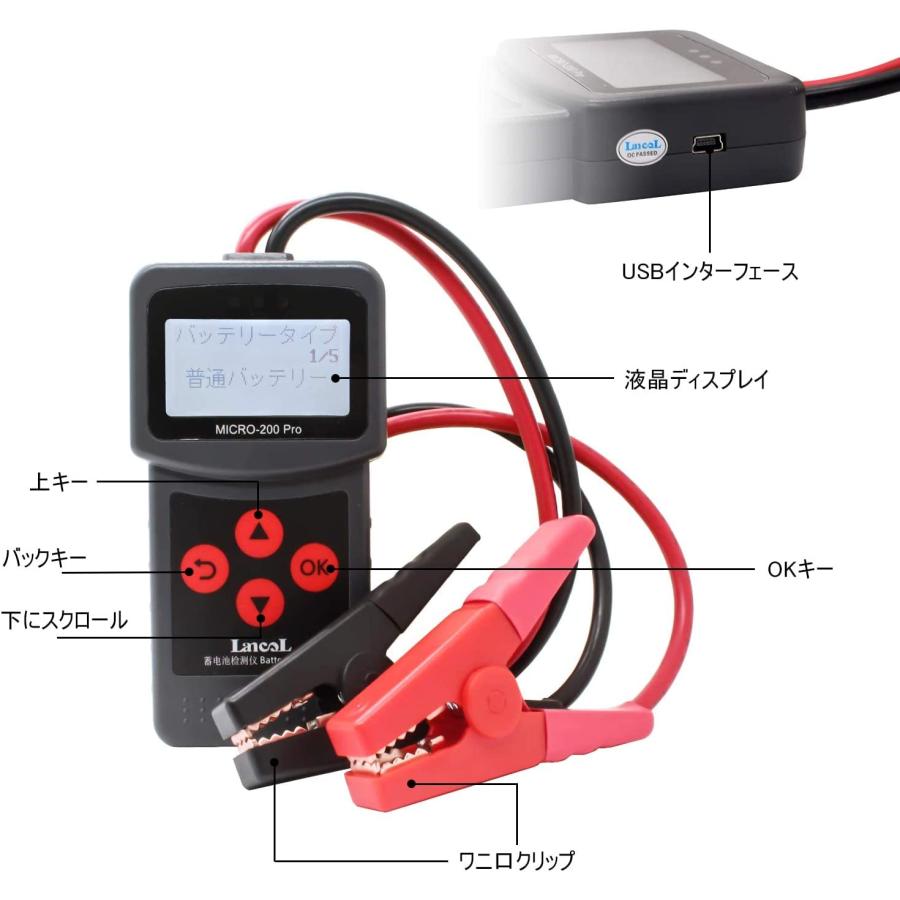 送料無料 期間限定特価 バッテリーテスター 12V 24V バッテリー診断機