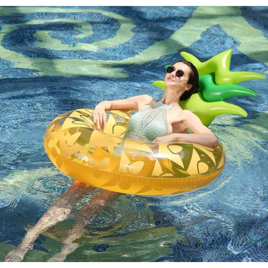 送料無料 浮き輪 うきわ パイナップル 大人用 フルーツフロート