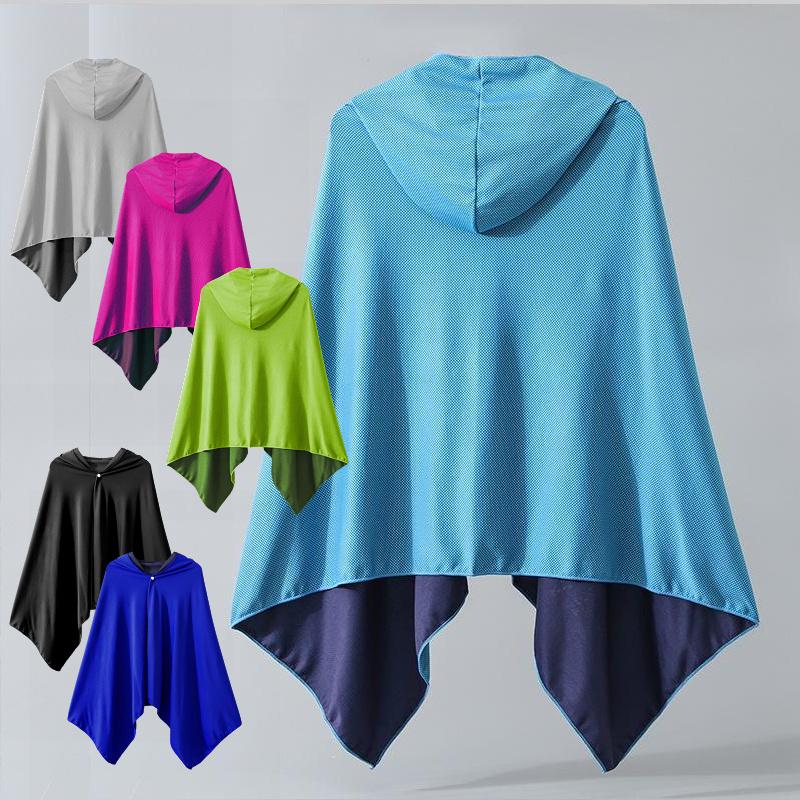 送料無料 新色 冷感タオル素材 クールケープ UV 日差しよけ スポーツ