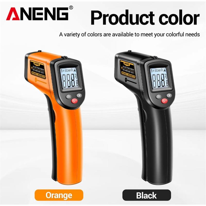送料無料 ANENG TH201 赤外線温度計 LCD ディスプレイ 手持ち温度計 工業用温度計レーザー温度計（Yahoo!・YIYI店）