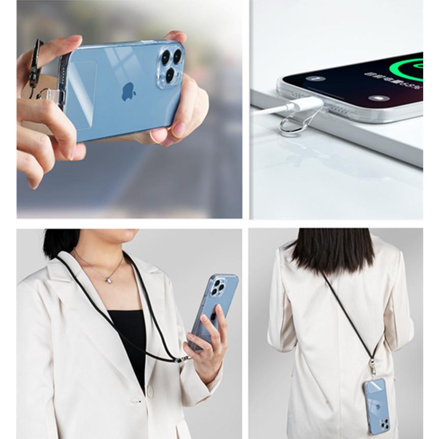 メール便送料無料 スマホストラップホルダー 透明パッチ スマホ外付け