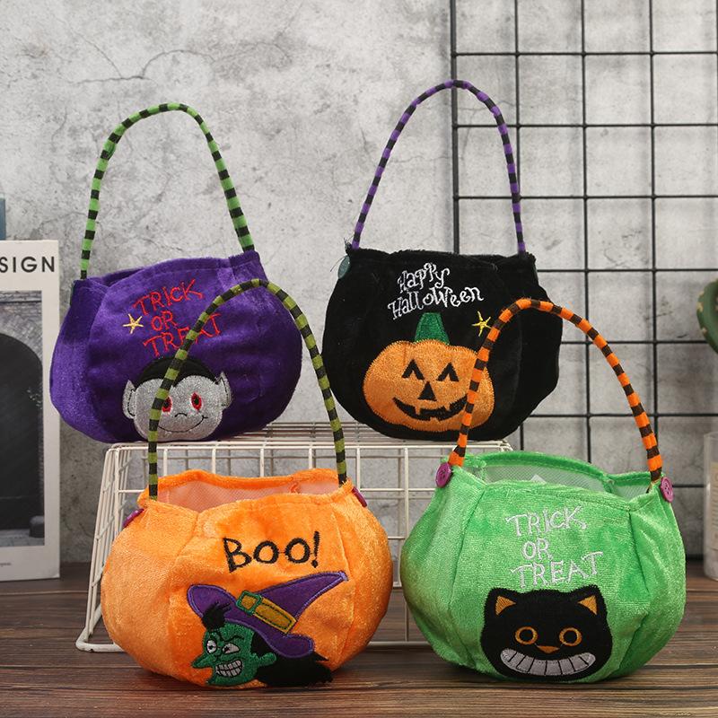 送料無料 ハロウィンバッグ キャンディーバッグ かぼちゃバッグ 手提げ 