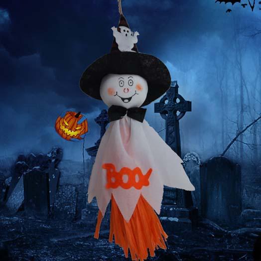 送料無料 ハロウィンお化け屋敷つるし飾り布芸かわいい幼稚園用