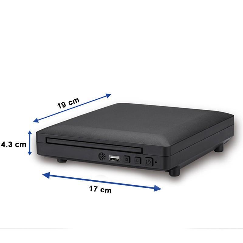 送料無料 解像度1080P ミニDVD プレーヤー 小型DVD DVD/CD再生専用