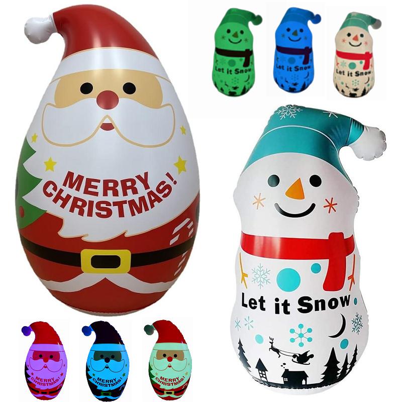 送料無料 多色に光る サンタクロース 雪だるま バルーン LEDライト内蔵