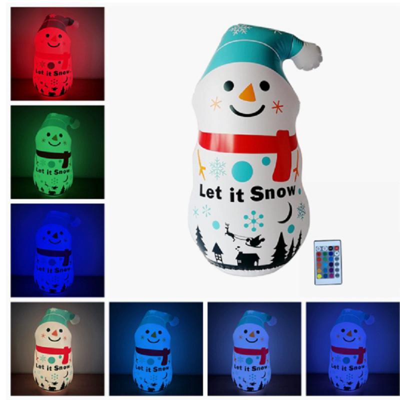 送料無料 多色に光る サンタクロース 雪だるま バルーン LEDライト内蔵