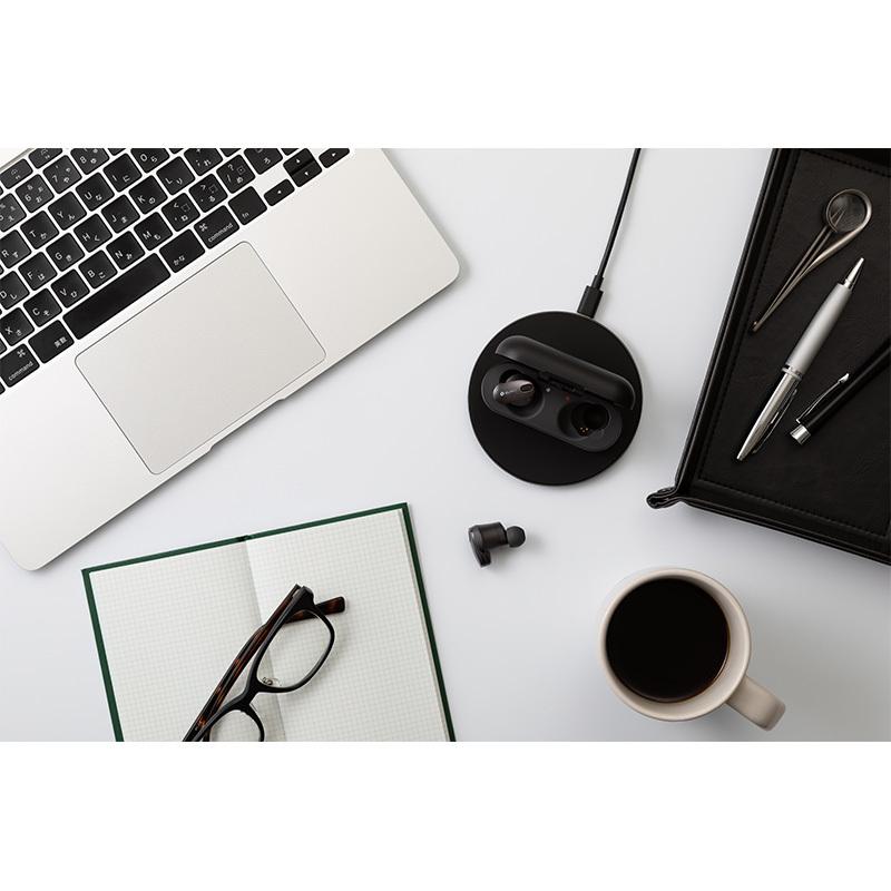 GLIDiC TW-9000 完全ワイヤレスイヤホン メタリックブラック ANC 外音取り込み機能 高音質再生 長時間バッテリー 防滴IPX4 Qi対応 ワイヤレス充電 GLIDiC TW 完全ワイヤレスイヤホン メタリックブラック 外音取り込み機能 高音質再生 長時間バッテリー ワイヤレス充電