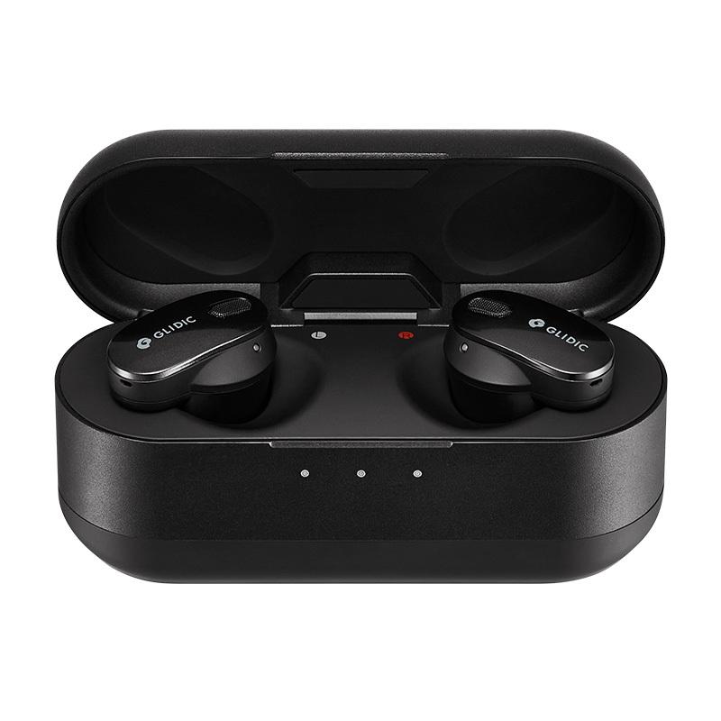 GLIDiC TW-9000 完全ワイヤレスイヤホン メタリックブラック ANC 外音取り込み機能 高音質再生 長時間バッテリー 防滴IPX4 Qi対応 ワイヤレス充電 GLIDiC TW 完全ワイヤレスイヤホン メタリックブラック 外音取り込み機能 高音質再生 長時間バッテリー ワイヤレス充電