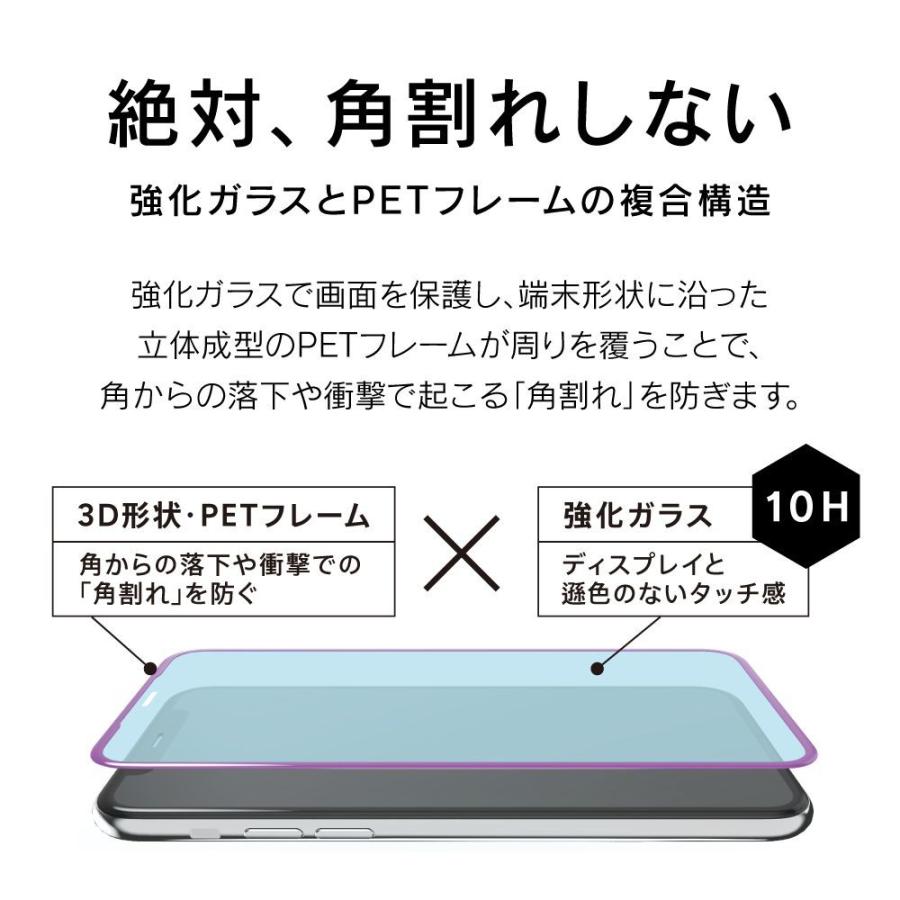 トリニティ iPhone11Pro  FLEX 3D 反射防止 複合フレームガラス ブラック｜yjcardstore｜02