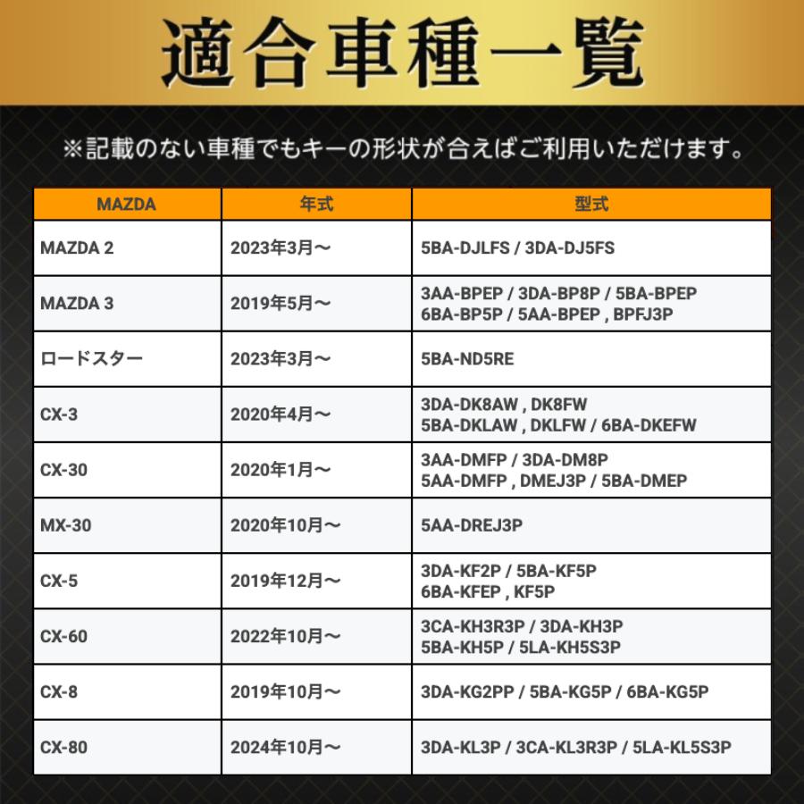 MAZDA CX8 CX5 CX30 MX30 MAZDA3 マツダ6 CX60 キーケース MAZDA2 マツダ3 ロードスター キーカバー 新型 マツダ スマートキーケース 車 高級 レザー |  | 05