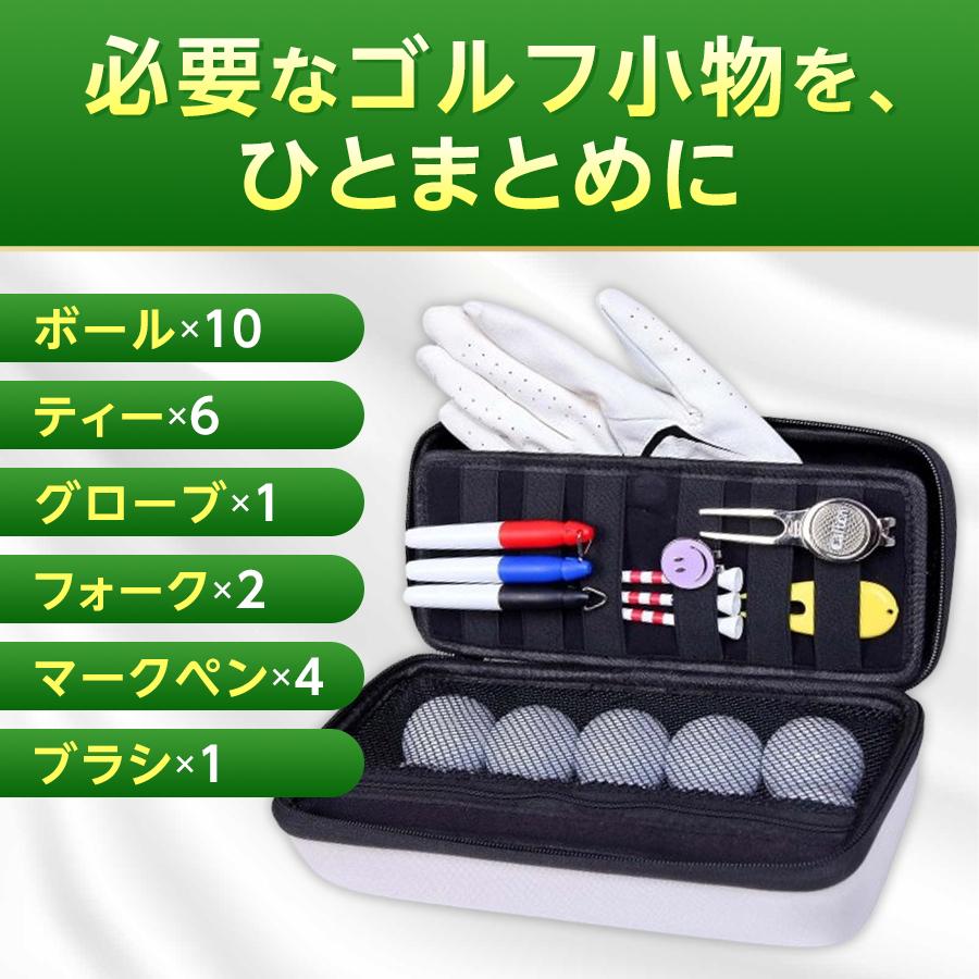 ゴルフ ボールケース ボールポーチ ラウンドバッグ 小物 ゴルフボール