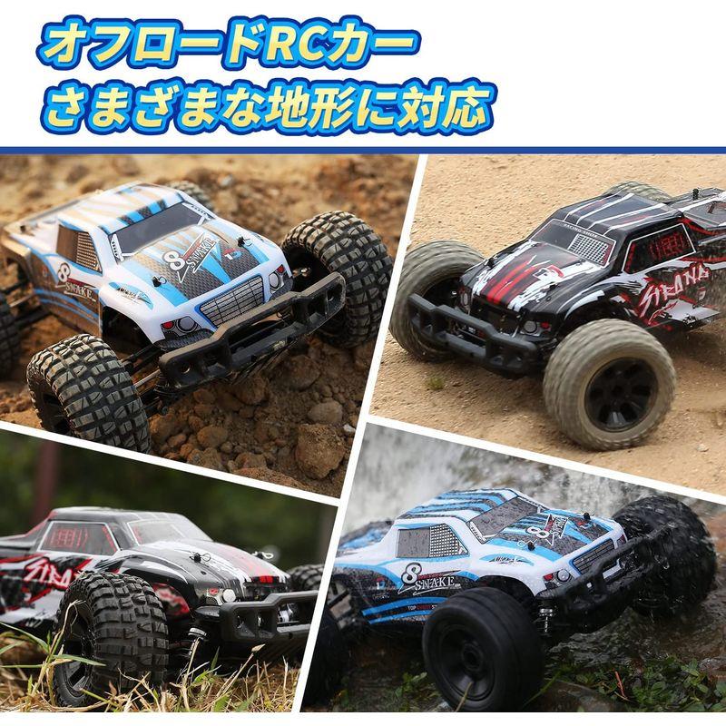 新春SALE！ DEERC ラジコンカー オフロード 4WD こども向け 大人向け 高速 40km/h 大型 1/10スケール シェル2個 バッテリー2個 【N2009963322】(12920円)