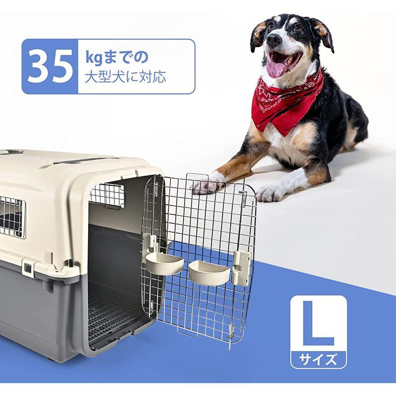 犬用品 ペットキャリー ペット航空ケース、中大型犬用ハードクレート 