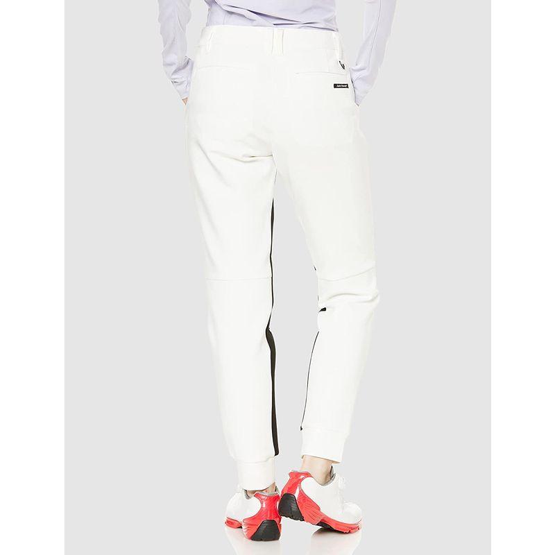 ジャックバニー レディース ジョガーパンツ (ストレッチ性・ダンボールジャージ素材) / ゴルフ / 263-2136116 030_ホワイ 5cm SIZE ウエスト 股上 わたり幅 股下 裾幅 レディース ジョガーパンツ ストレッチ性 ダンボールジャージ素材 ゴルフ 030_ホワイ 71cm