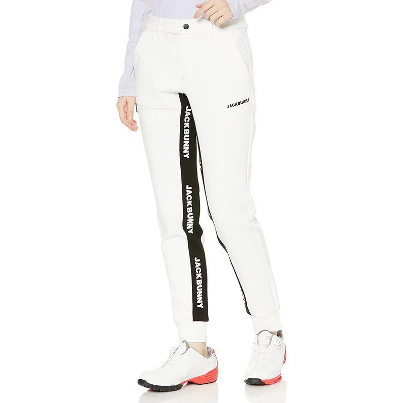 ジャックバニー レディース ジョガーパンツ (ストレッチ性・ダンボールジャージ素材) / ゴルフ / 263-2136116 030_ホワイ 5cm SIZE ウエスト 股上 わたり幅 股下 裾幅 レディース ジョガーパンツ ストレッチ性 ダンボールジャージ素材 ゴルフ 030_ホワイ 71cm