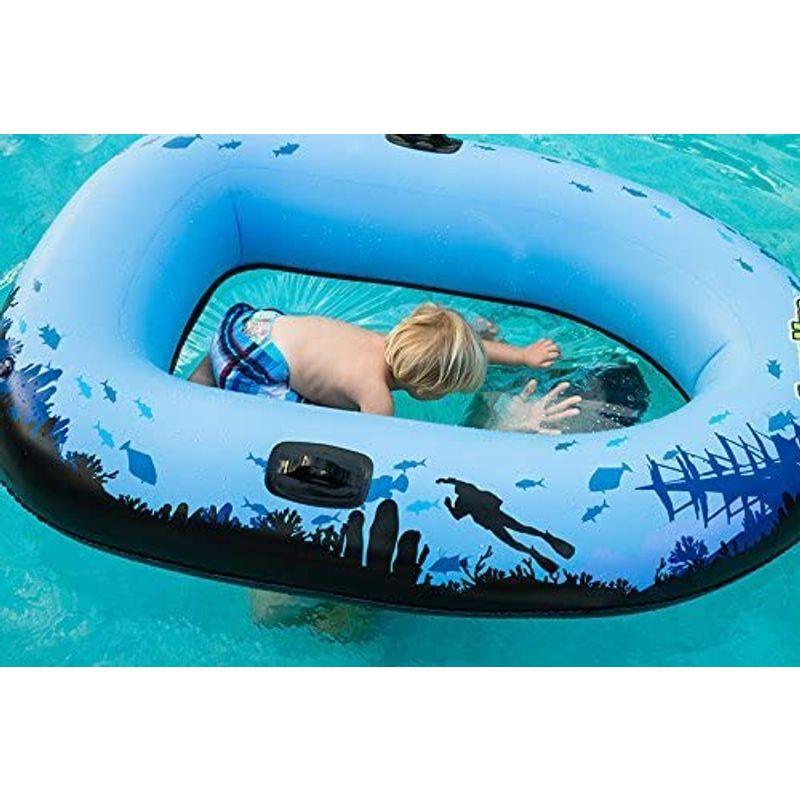 Sieco Design 海中探索 底が透けている ボート フロート 浮き輪 子ども 並行輸入品 Design 海中探索 底が透けている ボート フロート 浮き輪 子ども 並行輸入品 4cm