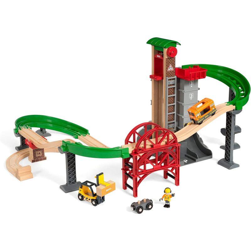 BRIO ( ブリオ ) WORLD ウェアハウスレールセット 対象年齢 3歳~ ( 電車 おもちゃ 木製 レール ) 33887 WORLD BRIO ブリオ ウェアハウスレールセット 対象年齢 3歳 電車 おもちゃ 木製 レール