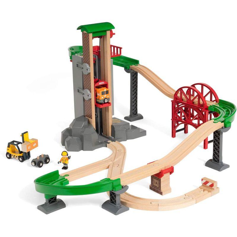 BRIO ( ブリオ ) WORLD ウェアハウスレールセット 対象年齢 3歳~ ( 電車 おもちゃ 木製 レール ) 33887 WORLD BRIO ブリオ ウェアハウスレールセット 対象年齢 3歳 電車 おもちゃ 木製 レール