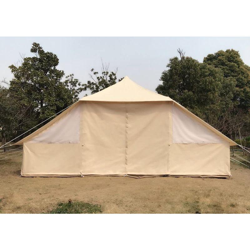 ★最終価格★ Cozy house bell tent 10人用大型屋外用防水コットンキャンバスオールシーズンズキャンプテント 【1106104765】(40337円)