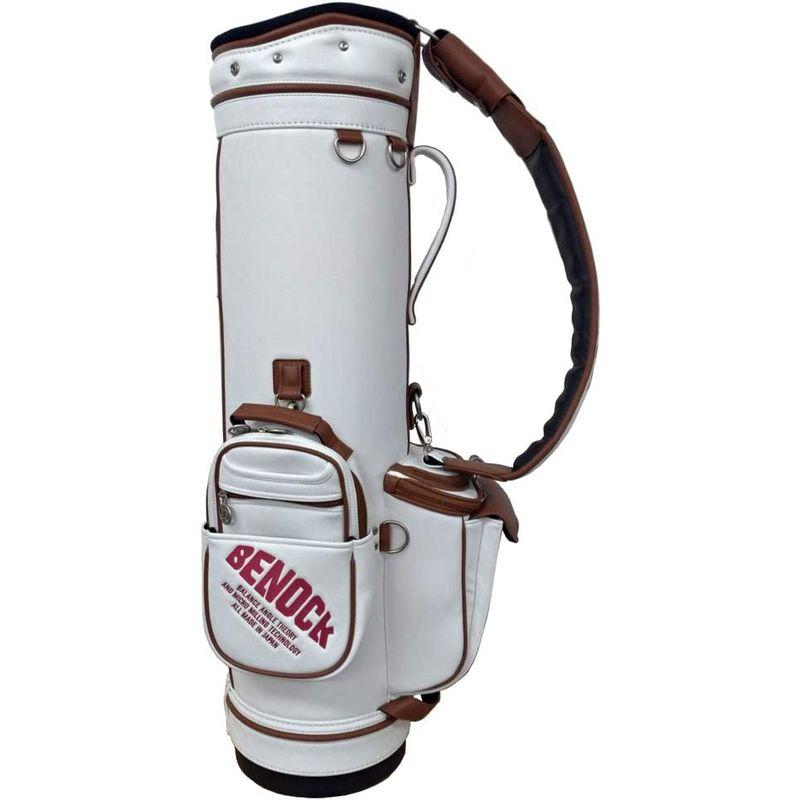 【新入荷】 BENOCK（ベノック） ゴルフ キャディバッグ BKCB-01 (ホワイト) 【AAA7835130211】(28573円)