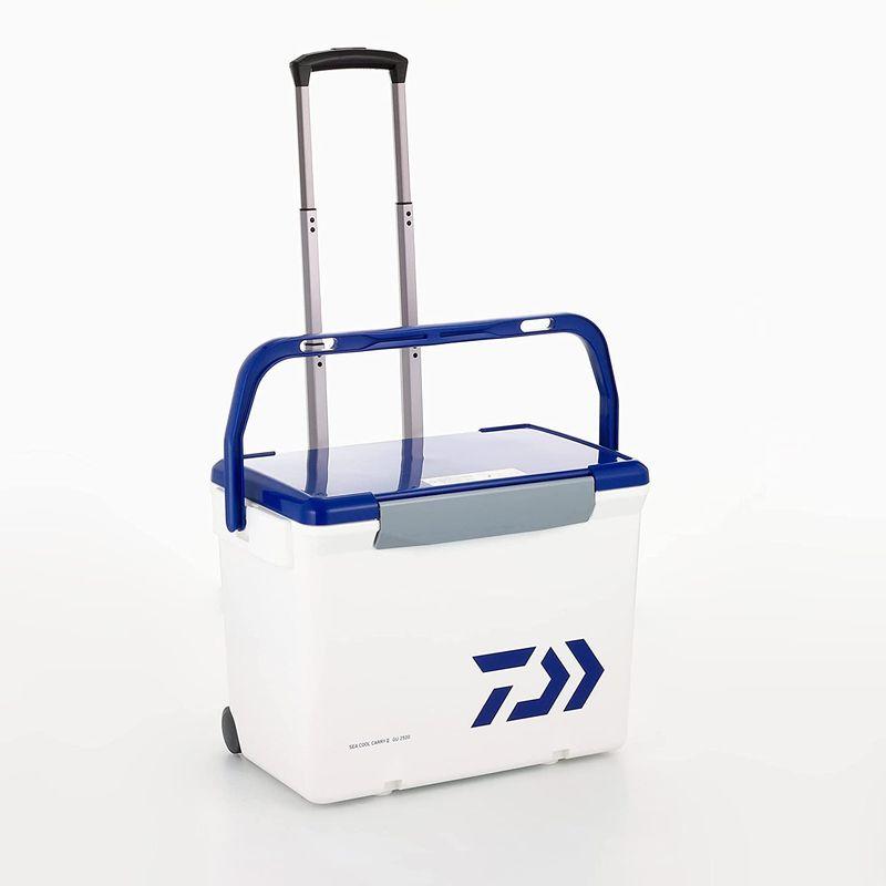 ダイワ(DAIWA) クーラーボックス シークールキャリー2 GU2500 ホワイト/ブルー 釣り 25リットル ホワイト/ブルー DAIWA クーラーボックス シークールキャリー2 GU2500 釣り 25リットル 500m