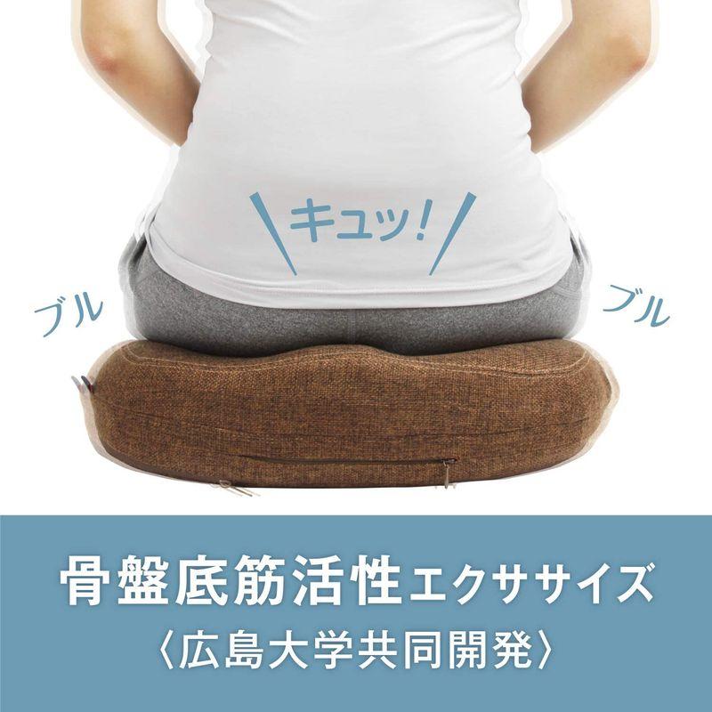 【公式】 PROIDEA(プロイデア) 骨盤底筋エクササイズクッション キュットブル ブラウン 0070-2659-00 【1542574230】(9917円)