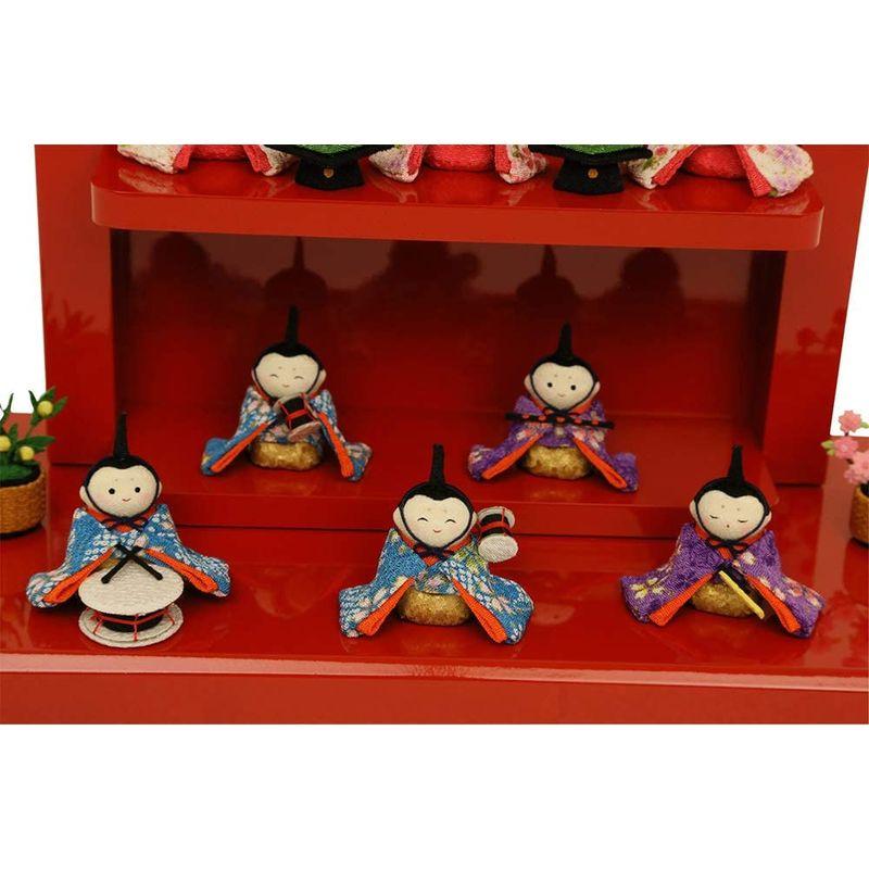 【新品 30%off 送料無料】 雛人形 おしゃれ ひな人形 つるし飾り わらべ雛 10人揃い ちりめん 雛人形 コンパクト 小さい ミニ お雛様 ひな祭り 龍虎堂 リュウコ 【GM6372971157】(23241円)