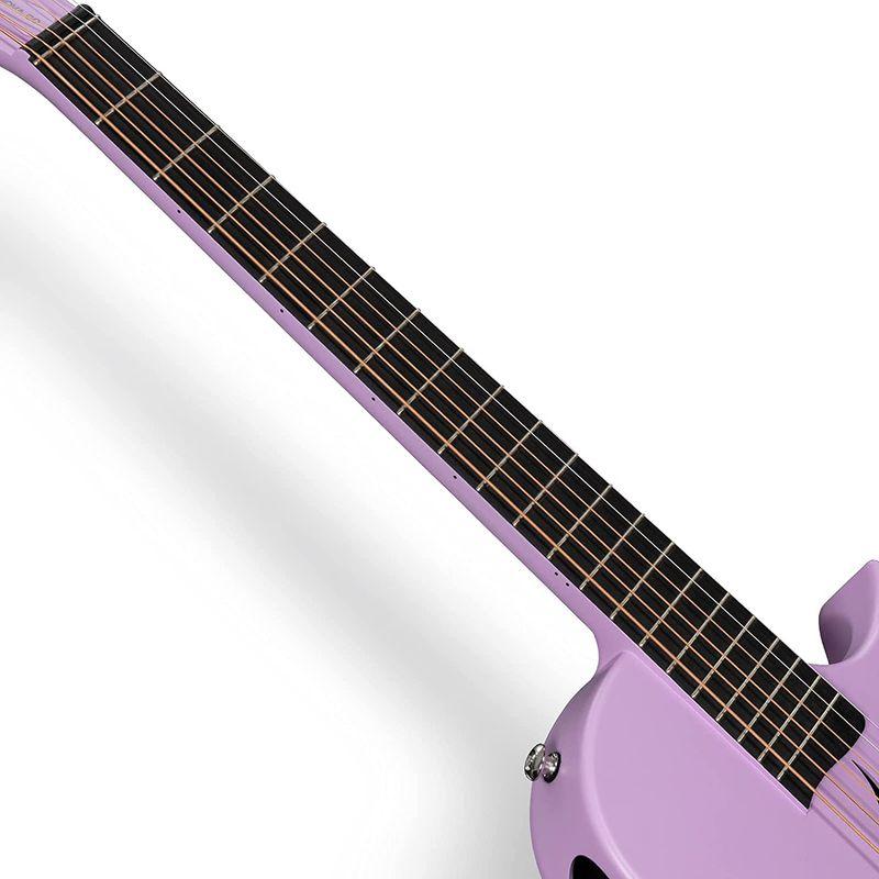 Enya Nova Go アコースティックギター・カーボン一体成型ミニギター初心者キット、ギターケースとギター両方のストラップ付属（パープル Nova Go アコースティックギター カーボン一体成型ミニギター初心者キット ギターケースとギター両方のストラップ付属 パープル
