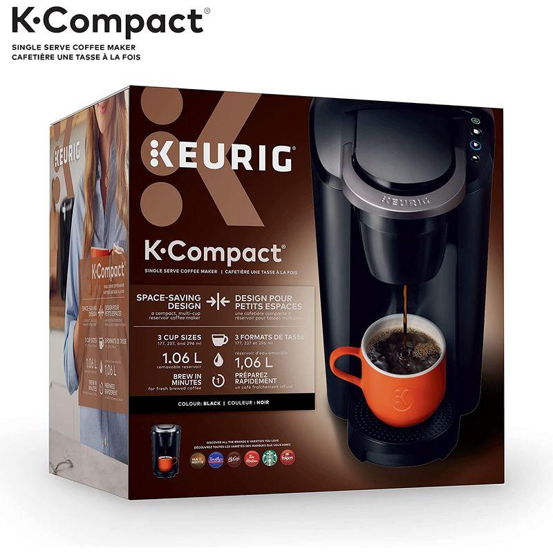 Keurig Kコンパクトコーヒーメーカー、ブラック コーヒーメーカー