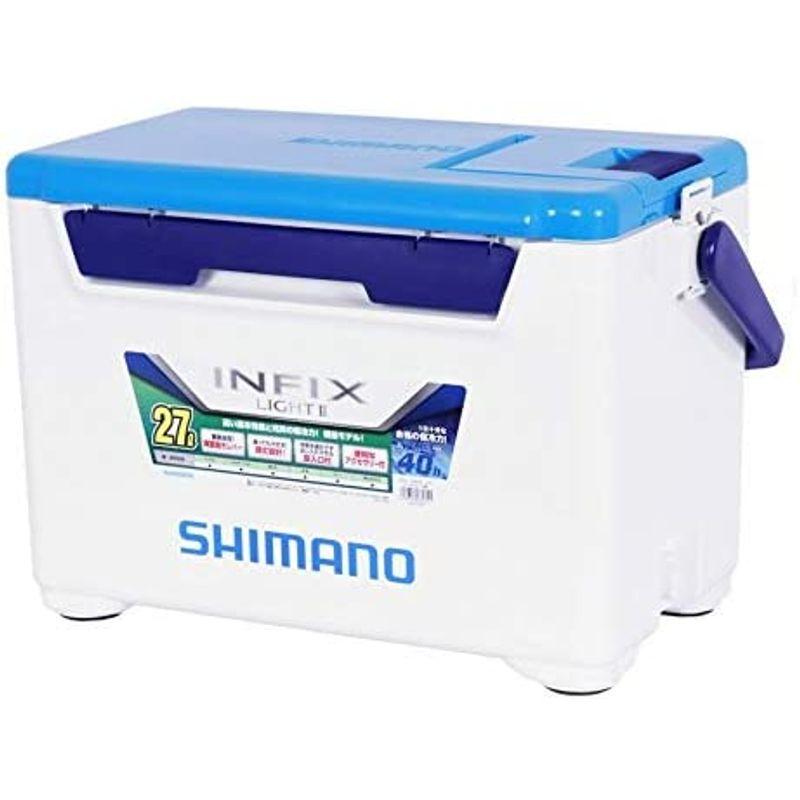 シマノ(SHIMANO) 釣り用 クーラーボックス インフィクス ライト II 27リットル Sホワイトブルー SHIMANO 釣り用 クーラーボックス インフィクス ライト II 27リットル Sホワイトブルー mm