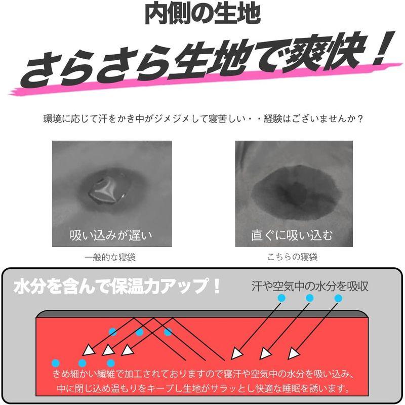 HIGH LIFEワイドサイズ 寝袋 シュラフ 封筒型 抗菌仕様 車中泊 防災 最低使用温度 -15℃ (コヨーテ