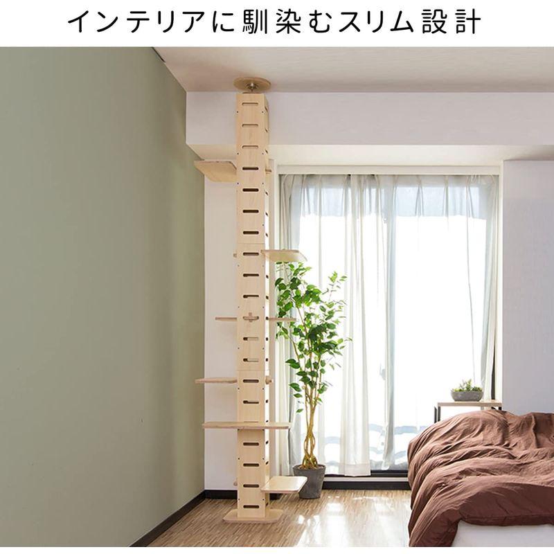 【超激レア】 ottostyle.jp キャットタワー TOTEM ナチュラル ＆爪とぎポール ＆ハンモック ＆すべり止めマット ベージュ セット トーテ 【2857649538】(18374円)