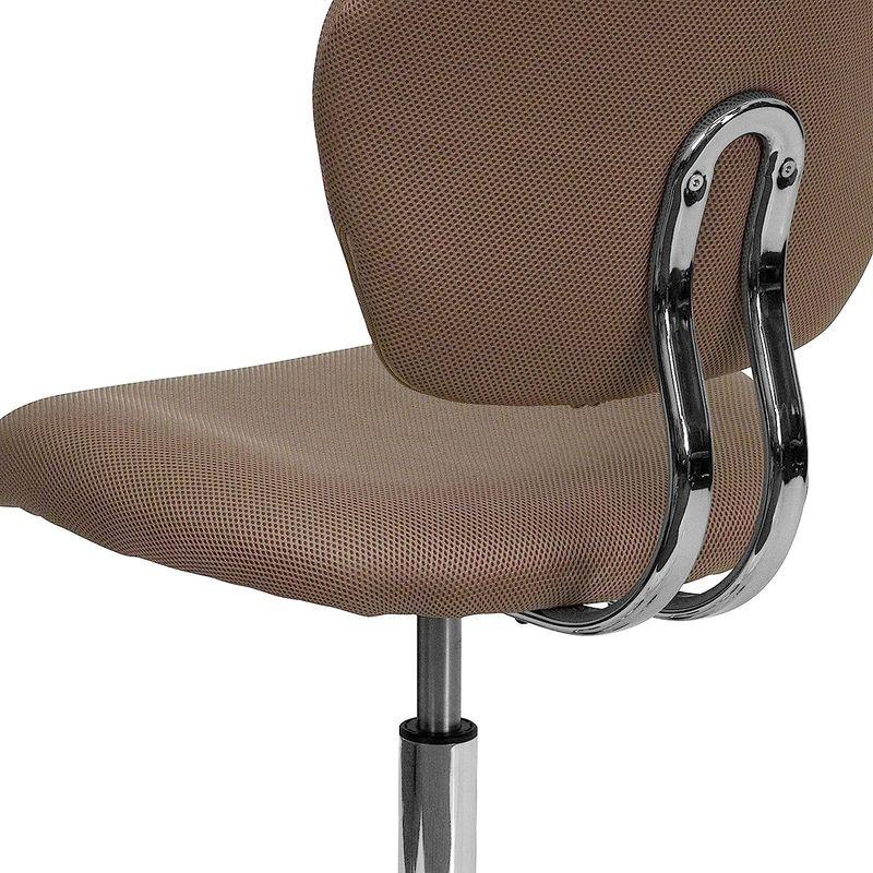 フラッシュファニチャー(Flash Furniture) ミッドバック 回転式タスクオフィスチェア コーヒーブラウンメッシュ パッド入り ク Flash Furniture ミッドバック 回転式タスクオフィスチェア コーヒーブラウンメッシュ パッド入り ク