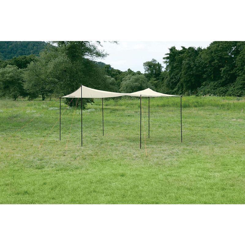 キャプテンスタッグ(CAPTAIN STAG) タープ ヘキサゴン サイズ400×420×H220cm UV・PU加工 キャリーバッグ付き タープ 約 CAPTAIN STAG ヘキサゴン サイズ400×420×H220cm UV PU加工 キャリーバッグ付き サイズ 4本