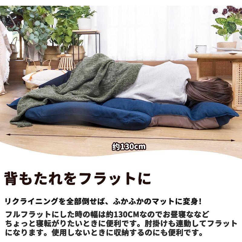 WAVV 座椅子 ひじ掛け付き ハイバック 低反発 背もたれ・頭部 14段階調整 肘掛けリクライニングに連動 1人掛け フロアチェア 座椅子 座椅子 ひじ掛け付き ハイバック 低反発 背もたれ 頭部 14段階調整 肘掛けリクライニングに連動 1人掛け フロアチェア