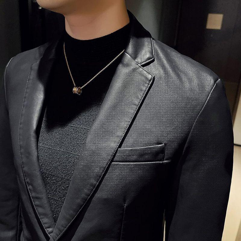 FSD.WG ジャケット 革 カジュアルジャケット メンズ アウトドアジャケット コートレザー 秋冬 無地 防風 通勤 通学 WG ジャケット 革 カジュアルジャケット メンズ アウトドアジャケット コートレザー 秋冬 無地 防風 通勤 通学