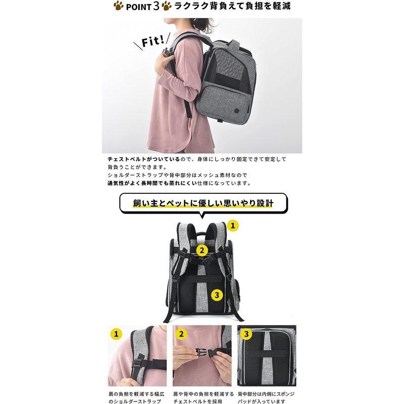 【希少】 Animaryペットキャリー 折りたたみ ペットキャリーバッグ リュック 猫 犬 拡張型 ブルー 【1588660276】(10216円)