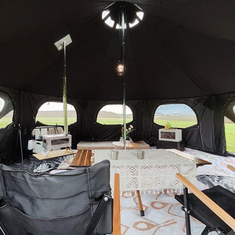 【新品 未使用 日本製】 TOMOUNT ベルテント 5ｍ TC テント 豪華型 ポリコットンテント 8?10人用 設営簡単 撥水 通気 遮光 焚火 グループキャンプ 【WSO9263695251】(33784円)