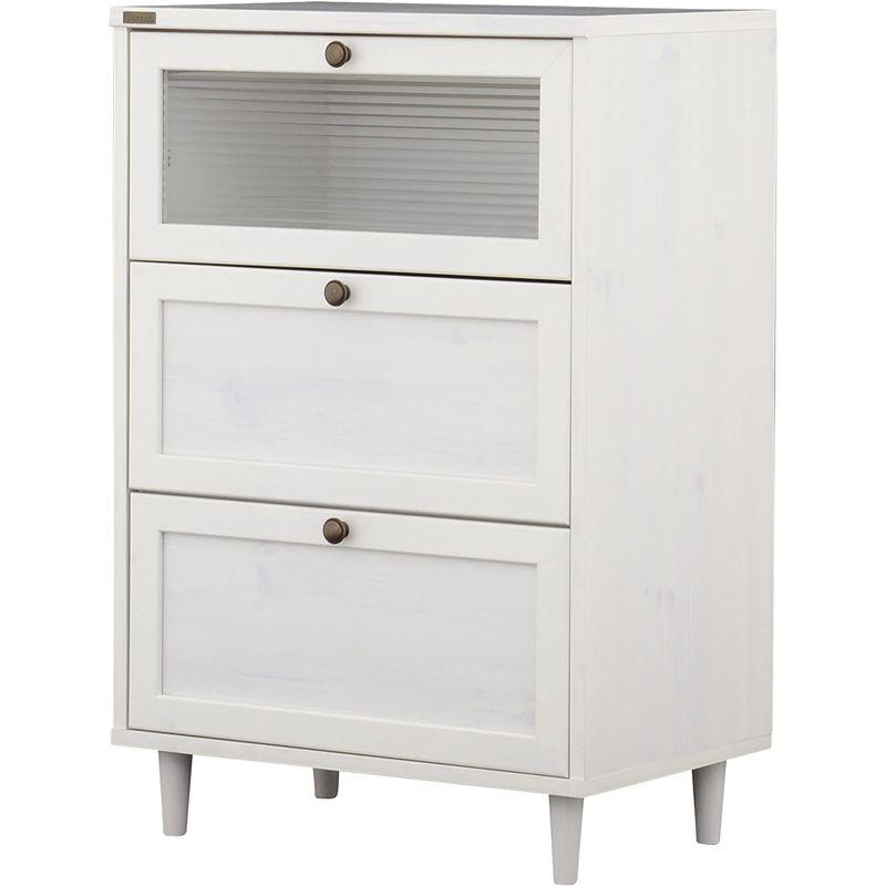 佐藤産業 POWRY チェスト 幅60cm 奥行40cm 高さ90.5cm ホワイト 3段 PW90-60H WH 幅60cm 奥行40cm 高さ90 5cm POWRY チェスト ホワイト 3段 PW90 60H WH