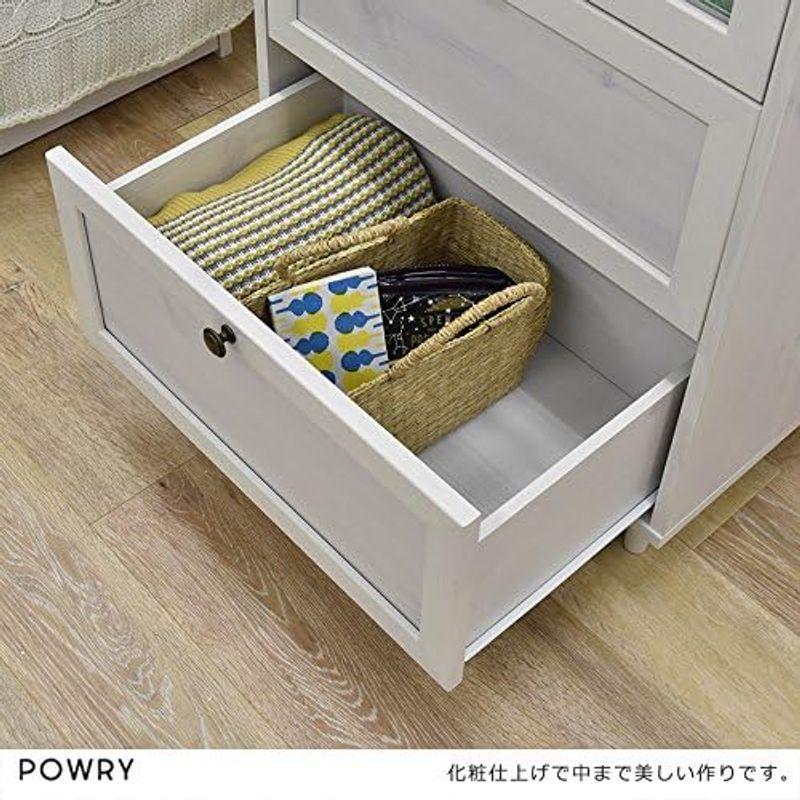 佐藤産業 POWRY チェスト 幅60cm 奥行40cm 高さ90.5cm ホワイト 3段 PW90-60H WH 幅60cm 奥行40cm 高さ90 5cm POWRY チェスト ホワイト 3段 PW90 60H WH