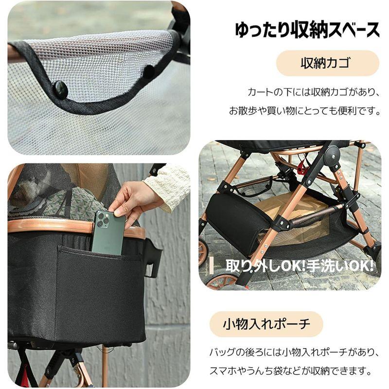 BTM ペットカート 分離式 取り外し可能 折りたたみ 中型犬 小型犬 ドッグカート軽量 ペットバギー 犬用 猫用 2way 前輪360°回 ペットカート 分離式 取り外し可能 折りたたみ 中型犬 小型犬 ドッグカート軽量 ペットバギー 犬用 猫用 2way