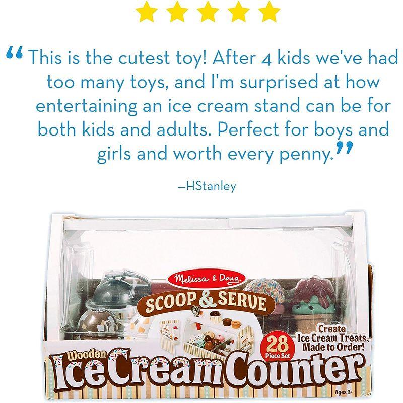 メリッサ&ダグ(Melissa&Doug) 木製おもちゃ アイスクリーム屋さん ごっこ遊び 正規品 9286 約 5cm Melissa&Doug 木製おもちゃ アイスクリーム屋さん ごっこ遊び 正規品