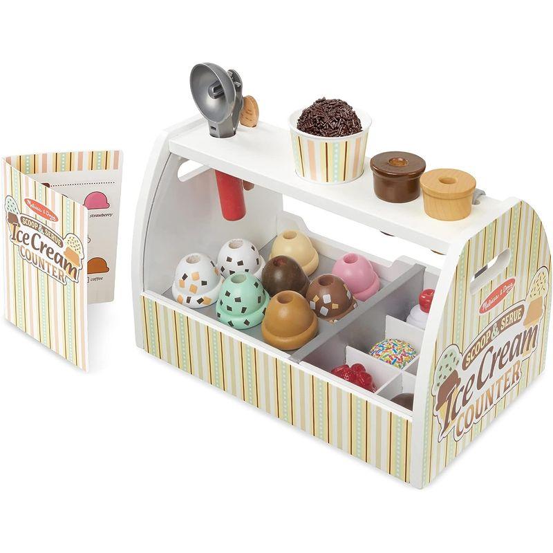 メリッサ&ダグ(Melissa&Doug) 木製おもちゃ アイスクリーム屋さん ごっこ遊び 正規品 9286 約 5cm Melissa&Doug 木製おもちゃ アイスクリーム屋さん ごっこ遊び 正規品