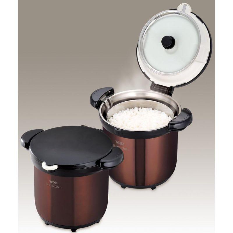 THERMOS 真空保温調理器 シャトルシェフ 4.5L クリアブラウン KBG-4500 CBW