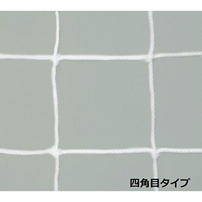 TOEI LIGHT(トーエイライト) フットサル・ハンドゴールネット 白 有結節 四角目 網目10cm角 2張1組 適合ゴールサイズ:幅3 フットサル 白 2張1組 LIGHT トーエイライト ハンドゴールネット 有結節 四角目 網目10cm角 適合ゴールサイズ 幅3